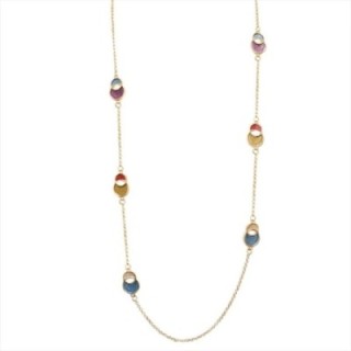 Collana Bijoux Lunga Full Infinity Smaltata Multicolore