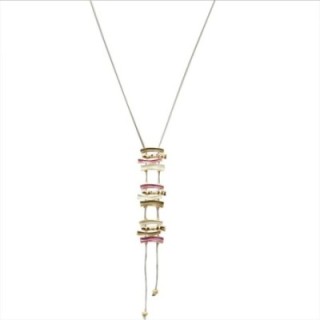 Collana Bijoux Y Lunga Sticky Zen Smaltata Fucsia