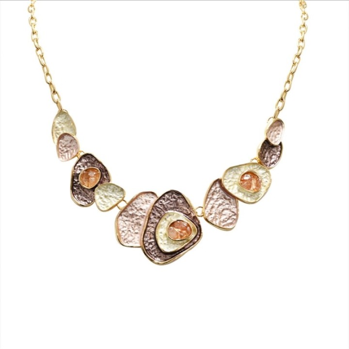Girocollo Diadema Bijoux Atolli Smaltato Marrone