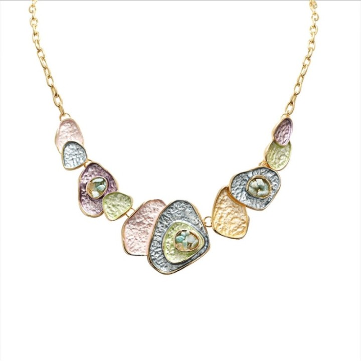 Girocollo Diadema Bijoux Atolli Smaltato Fantasia