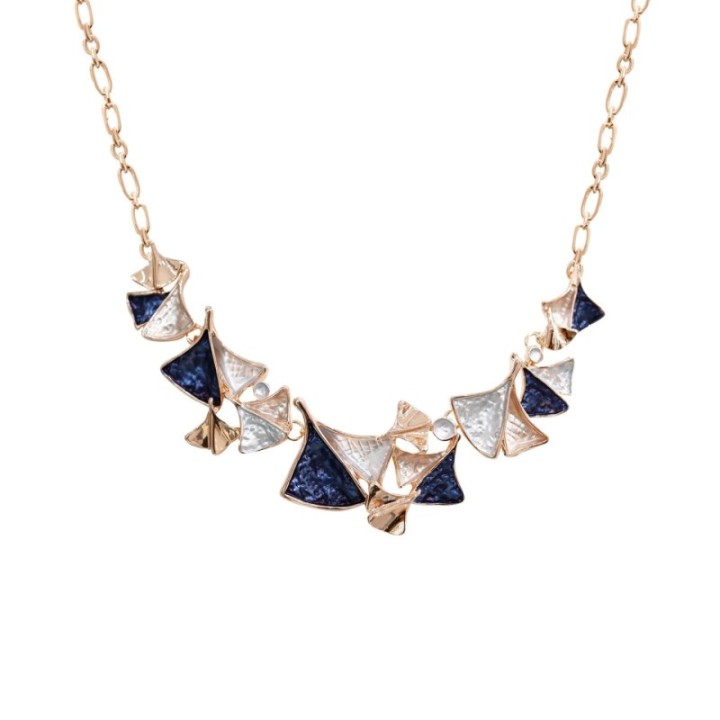 Girocollo Diadema Bijoux Riccioli Smaltato Blu