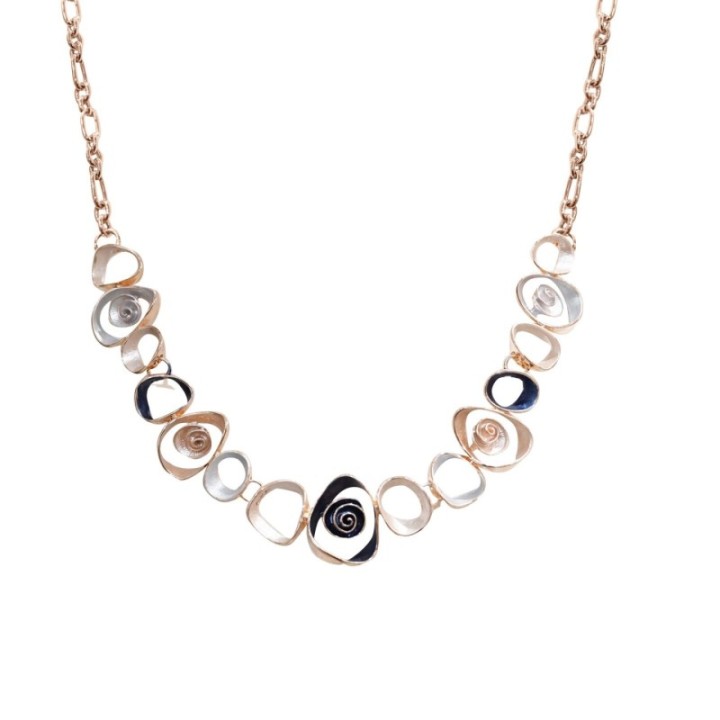 Girocollo Diadema Bijoux Spirali Cave Smaltato Blu