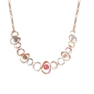 Girocollo Diadema Bijoux Spirali Cave Smaltato Rosa
