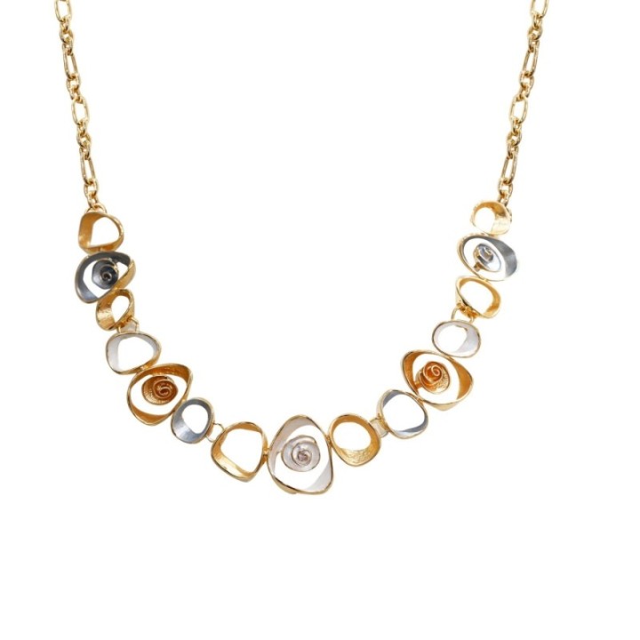 Girocollo Diadema Bijoux Spirali Cave Smaltato Grigio