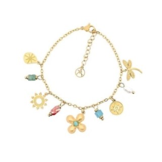 Bracciale Multi-charms Love Acciaio 316L