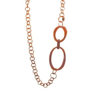 Collana Resina Lunga Catena Cerchiovale