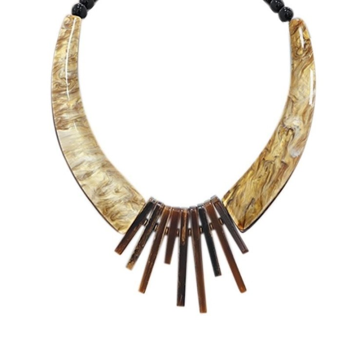 Collier Resina Taura Caramelange