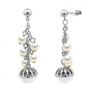 Pendente Bijoux Lungo Perle Argentato