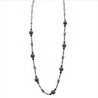 Collana Perline Lunga Pretoria Viola