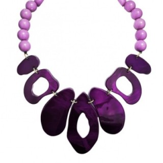 Collier Perline Gusci di Mare Viola