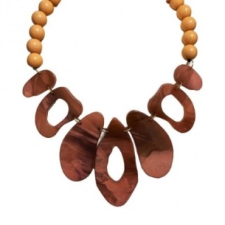 Collier Perline Gusci di Mare Corallo