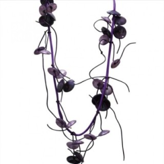 Collana Resina Corda Lunga Viola