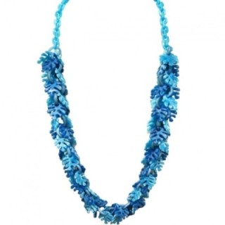 Collana Resina Lunga Corallo Bluceleste
