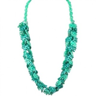 Collana Resina Lunga Corallo Tiffany