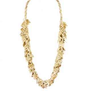 Collana Resina Lunga Corallo Beige