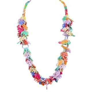 Collana Resina Lunga Corallo Carnival