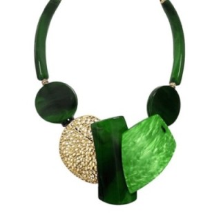 Collier Resina Modern Art Verde