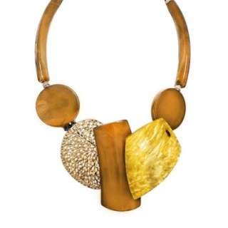 Collier Resina Modern Art Caramel
