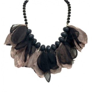 Collier Cristallo in Fior Tessuto Grigionero
