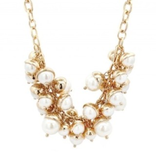 Collier Bijoux Pietre Nere Perle Dorato