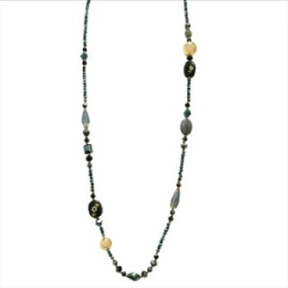 Collana Perline Lunga Harare Verde