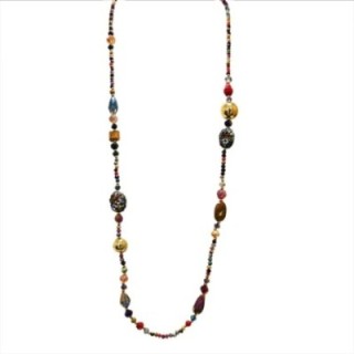 Collana Perline Lunga Harare Multicolore