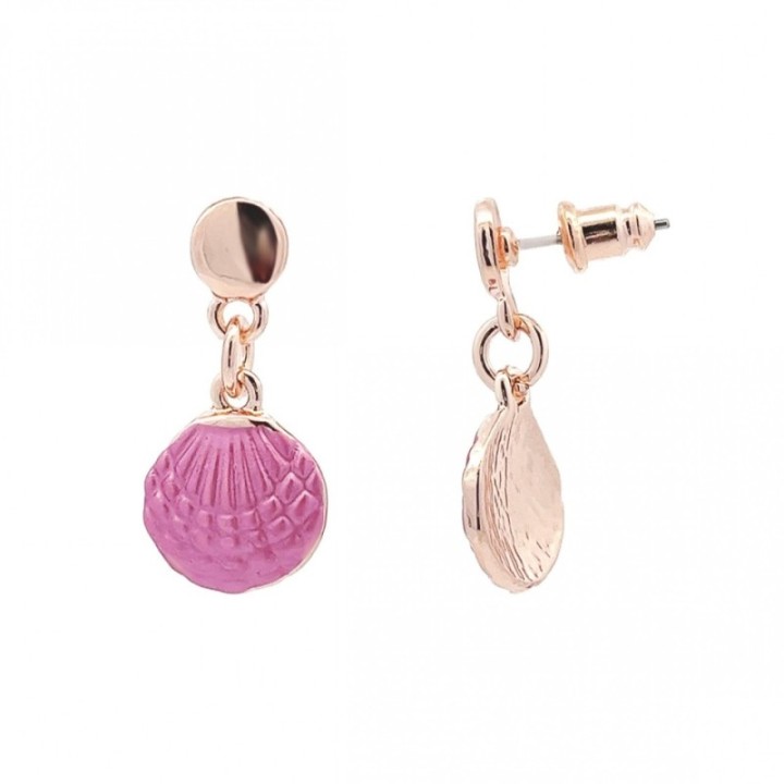 Pendentini Bijoux Conchiglia Smaltato Fucsia
