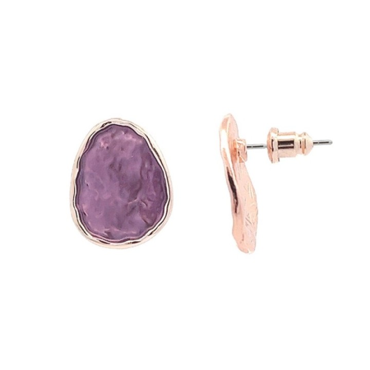 Bottone Bijoux Touch Smaltato Viola
