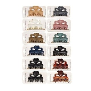 Confezione 12 Clips Capelli Misto Colore
