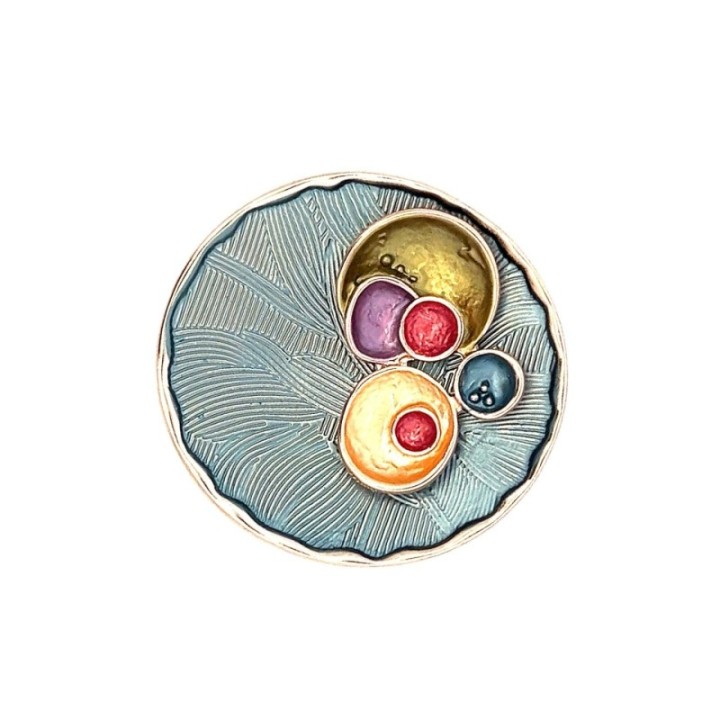 Spilla Calamita Bijoux Cellular Smaltata