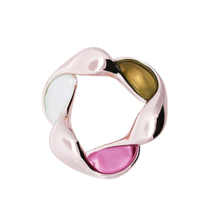 Spilla Bijoux Cerchio Ritorto Smaltata
