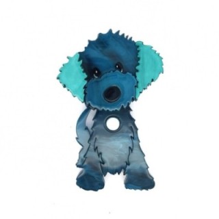 Spilla Cagnolina Affettuosa Bluceleste