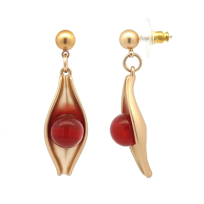 Pendenti Bijoux Dorati Pietra Corniola