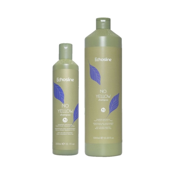 Shampoo Antigiallo Capelli Biondi-Decolorati-Grigi NO YELLOW [Combo] by Echosline