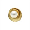 Anello Bijoux Dorato Regolabile con Perla