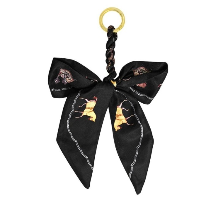 Charm da Borsa Fiocco Nastro Nero