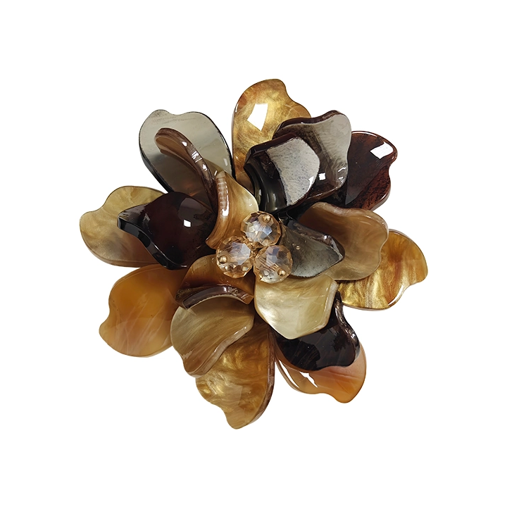 Spilla Bijoux Uva in Fiore Marrone