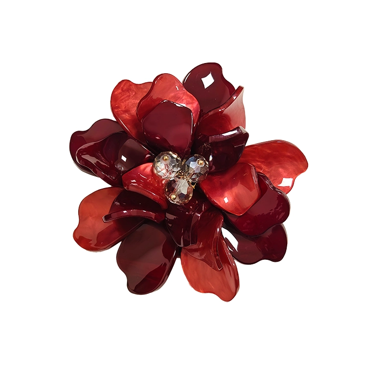 Spilla Bijoux Uva in Fiore Rosso