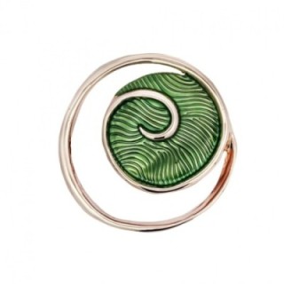 Spilla Bijoux Runa Spirale Verde