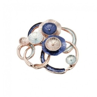 Spilla Bijoux Fiori di Loto Blu
