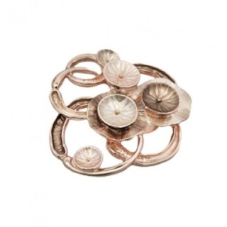 Spilla Bijoux Fiori di Loto Beige