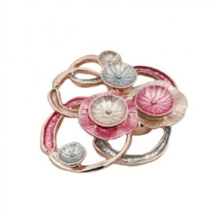 Spilla Bijoux Fiori di Loto Rosa