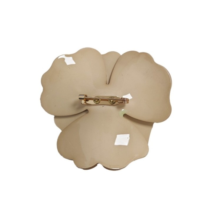 Spilla Resina Fiore Beige