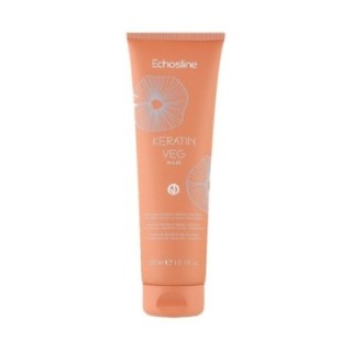 Maschera Ristrutturante Capelli Colorati-Trattati Chimicamente KERATIN VEG [300ml] by Echosline