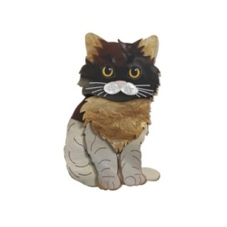 Spilla Resina Gattino Tigro Marroncino