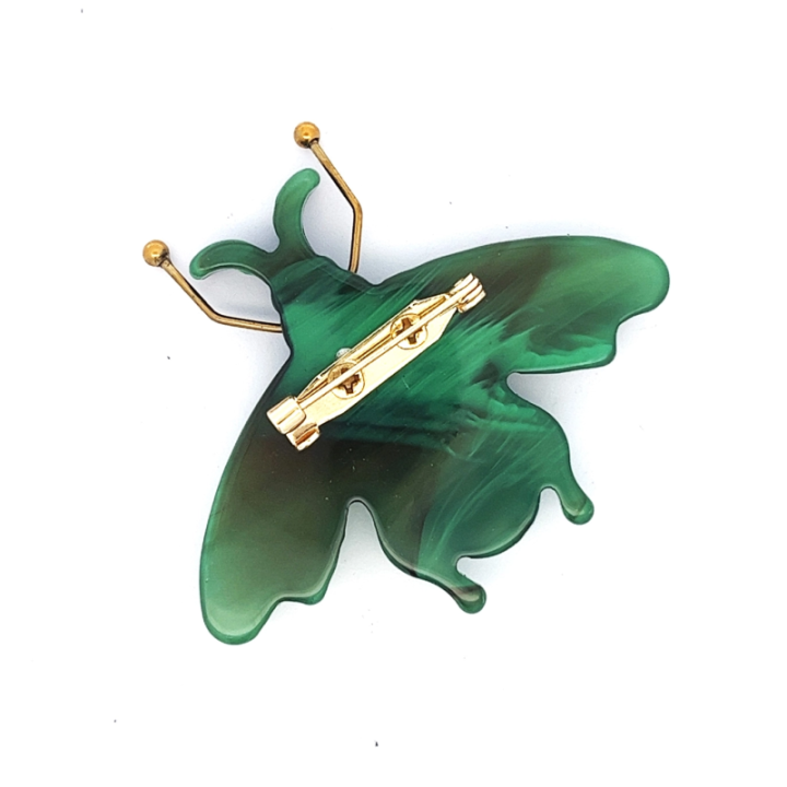 Spilla Resina Ape Sicula Verde