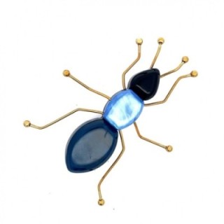 Spilla Resina Big Bug Bluceleste