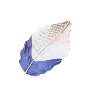 Spilla Bijoux Foglia Piuma Tricolore