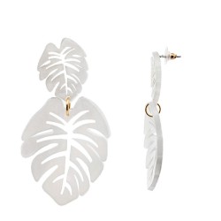 Pendenti Bijoux Foglie Bianco