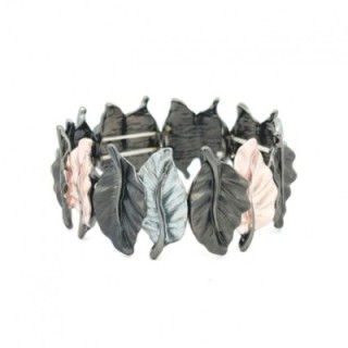 Bracciale Bijoux Elastico Foglie Tricolore IBZ